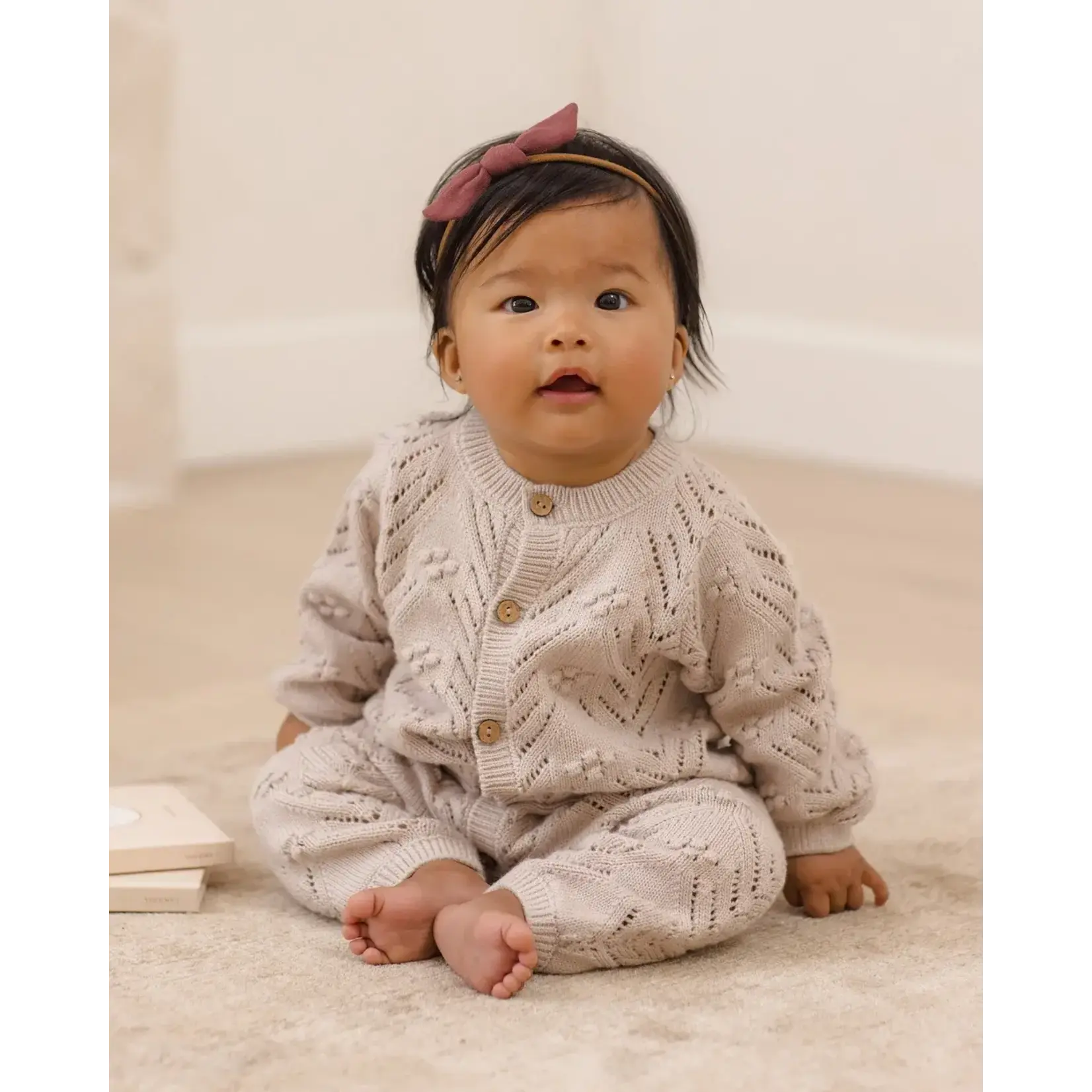 Quincy Mae Quincy Mae Lilac Mist L/S Bubble Romper