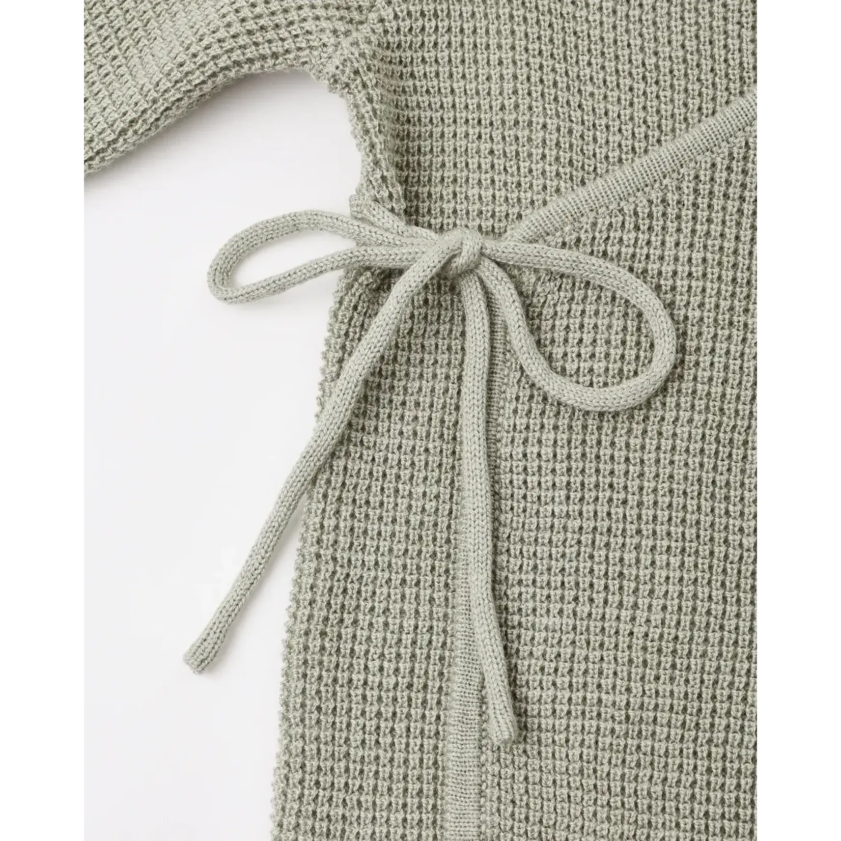 Quincy Mae Quincy Mae Laurel Knit Wrap Top & Footed Pant Set