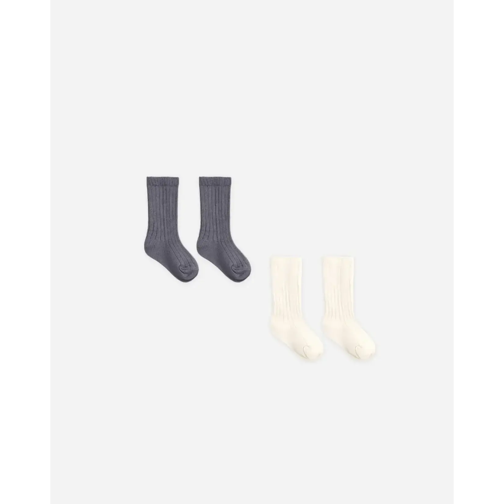 Quincy Mae Quincy Mae Midnight, Ivory Socks Set