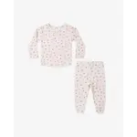 Quincy Mae Quincy Mae Lilac Heart Ditsy Pointelle L/S Tee & Legging Set