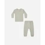 Quincy Mae Quincy Mae Laurel Waffle Top & Pant Set