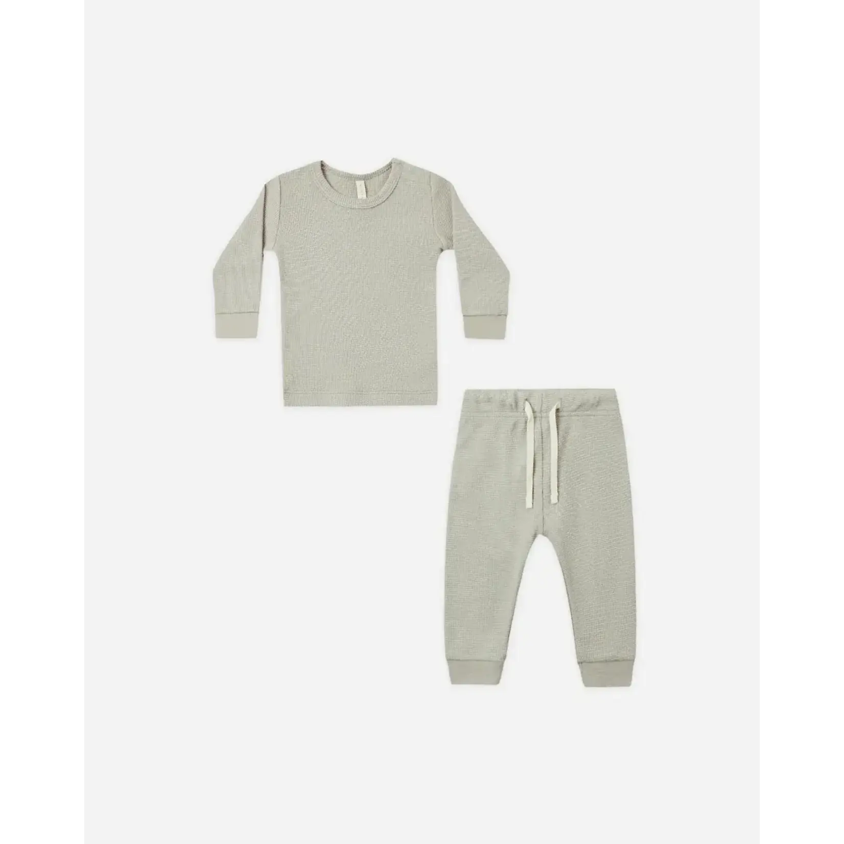 Quincy Mae Quincy Mae Laurel Waffle Top & Pant Set