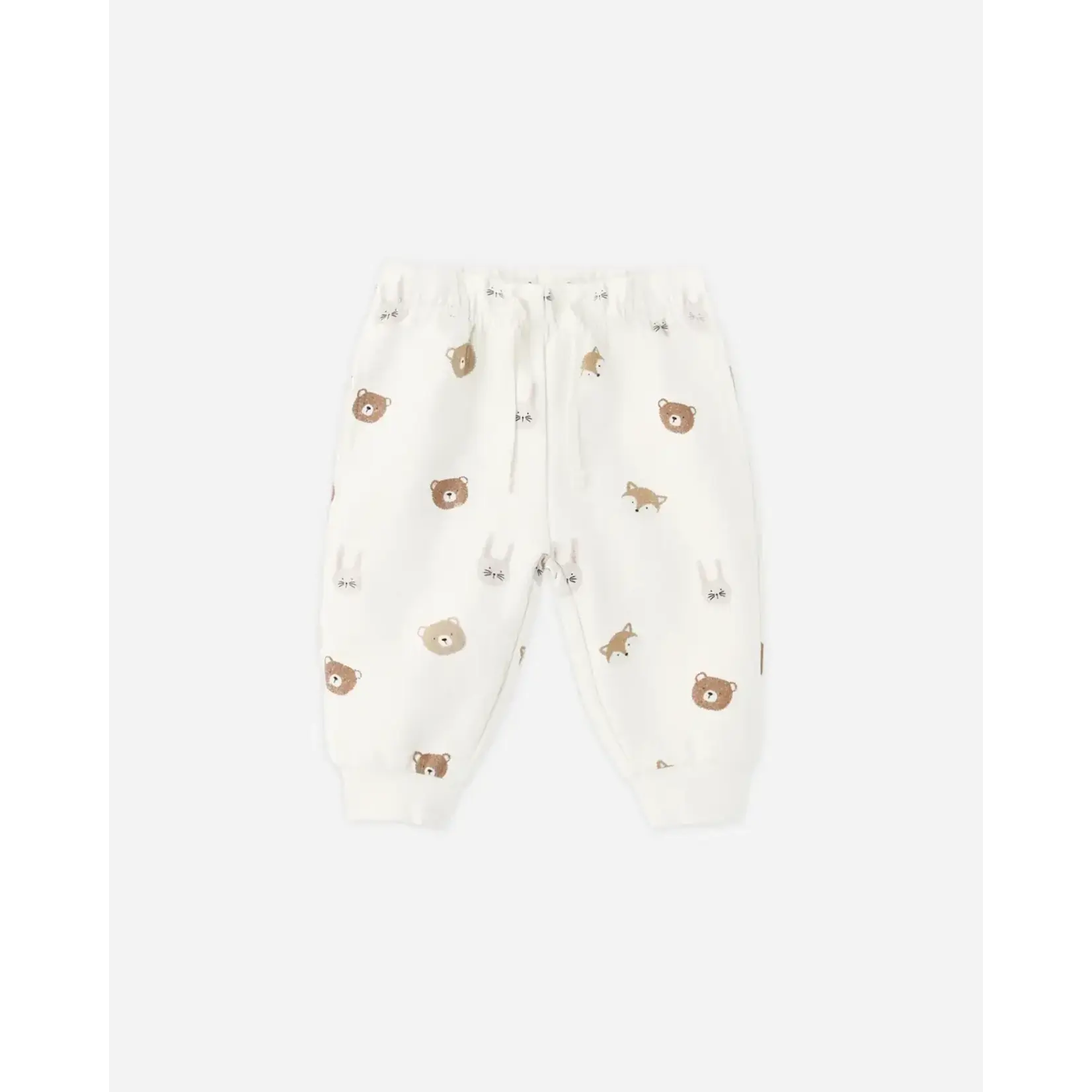 Quincy Mae Quincy Mae Ivory Critters Relaxed Fleece Sweatshirt & Pant Set