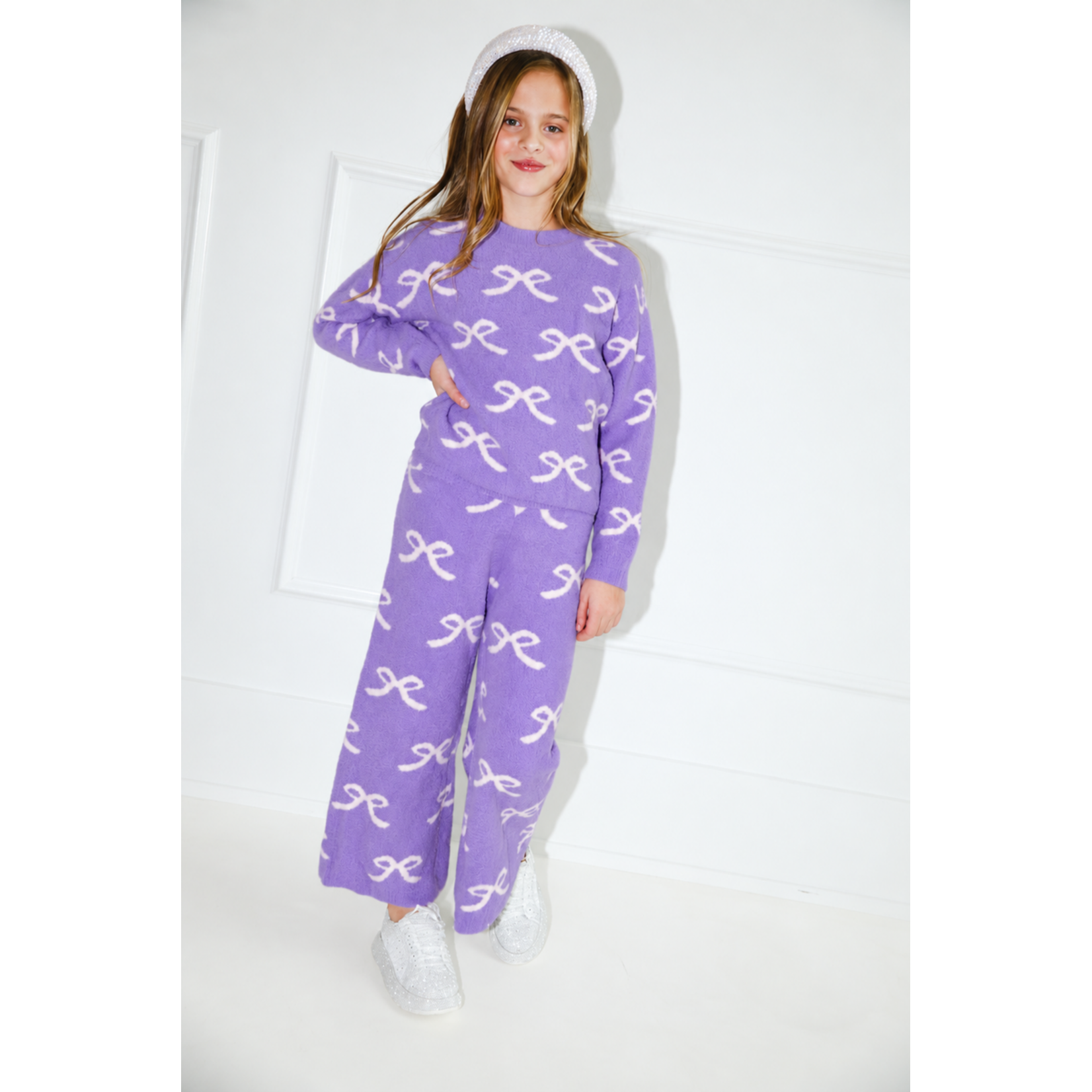 Lola & The Boys Lola & The Boys Lavender Pretty In Bows Fuzzy Set