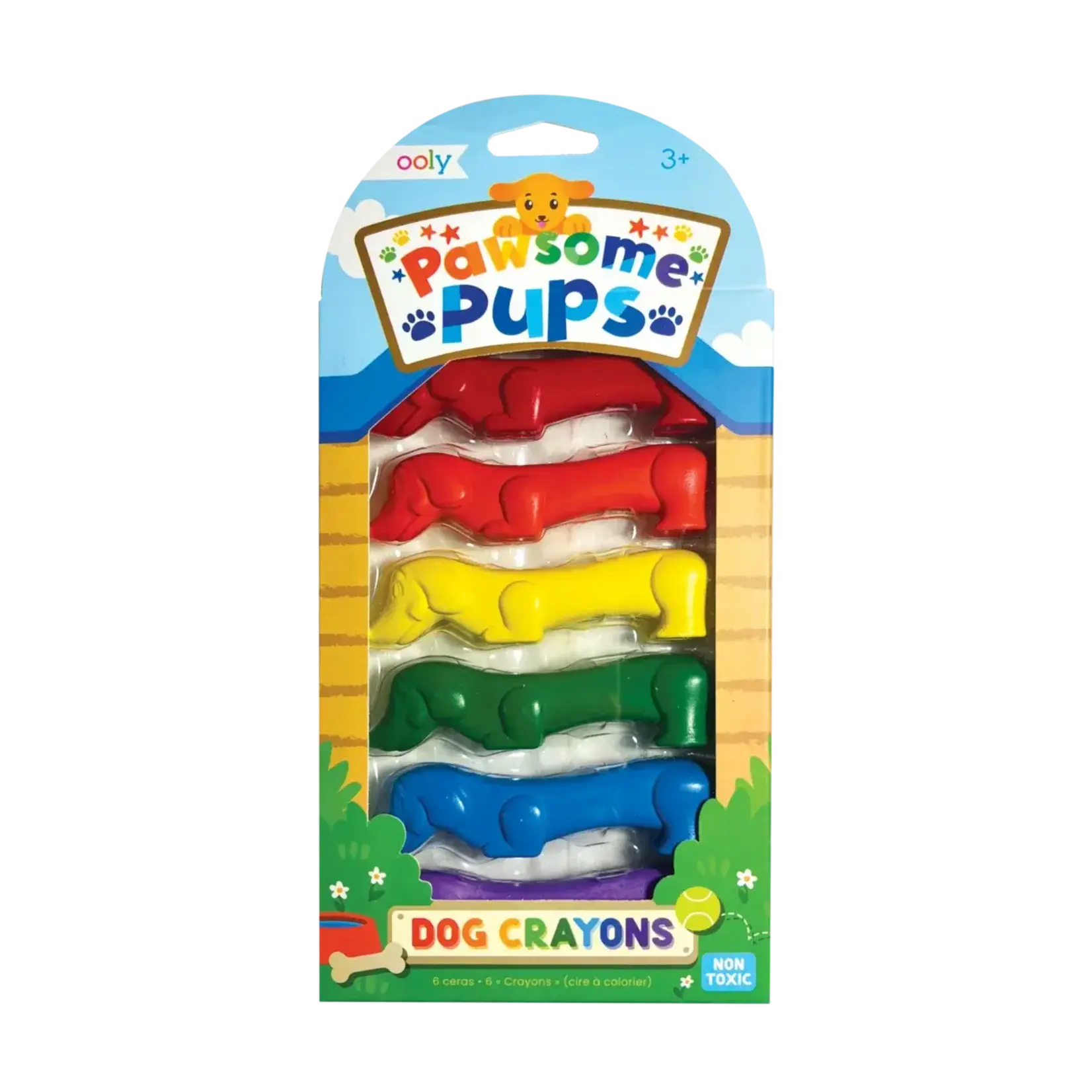 Ooly Ooly Pawsome Pups Dog Crayons - Set of 6