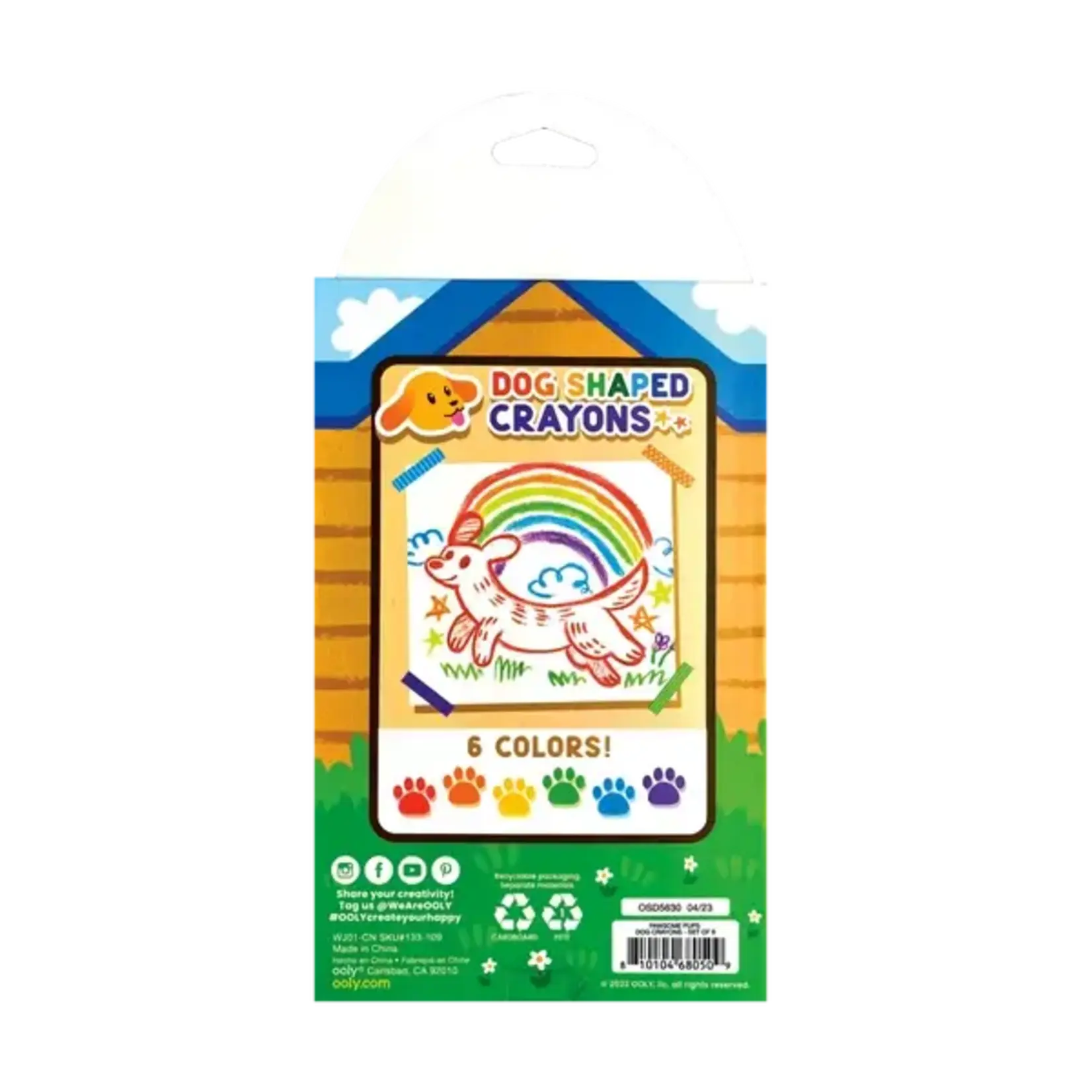 Ooly Ooly Pawsome Pups Dog Crayons - Set of 6