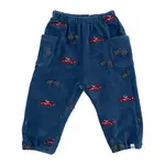 Oh Baby! Oh Baby Denim Racecar With Flags Embroidered Pocket Pant