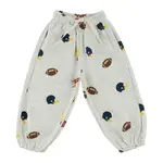 Oh Baby! Oh Baby Heather Gray Football All Over Print City Jogger