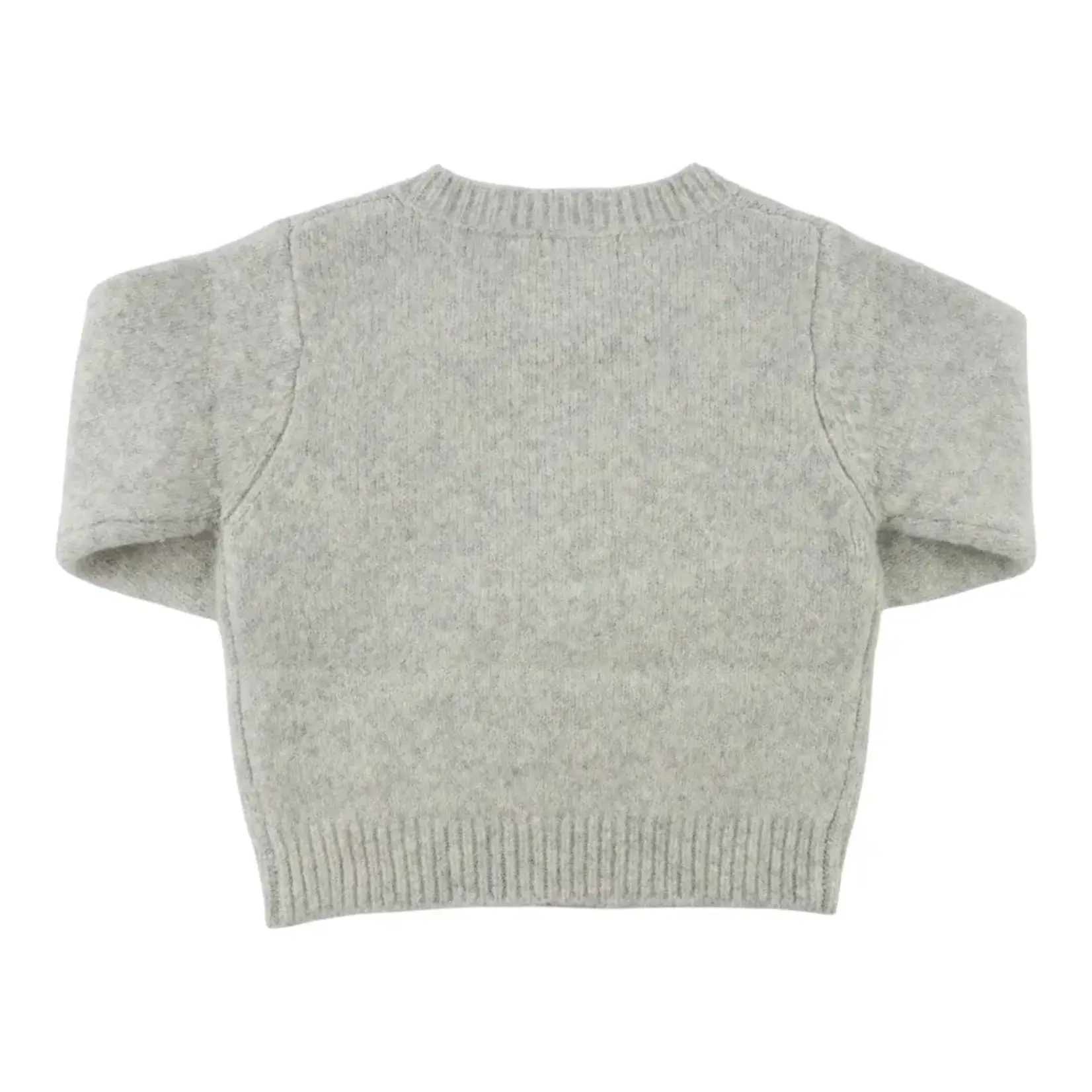 Oh Baby! Oh Baby Heather Gray Hockey Crew Knitted Sweater