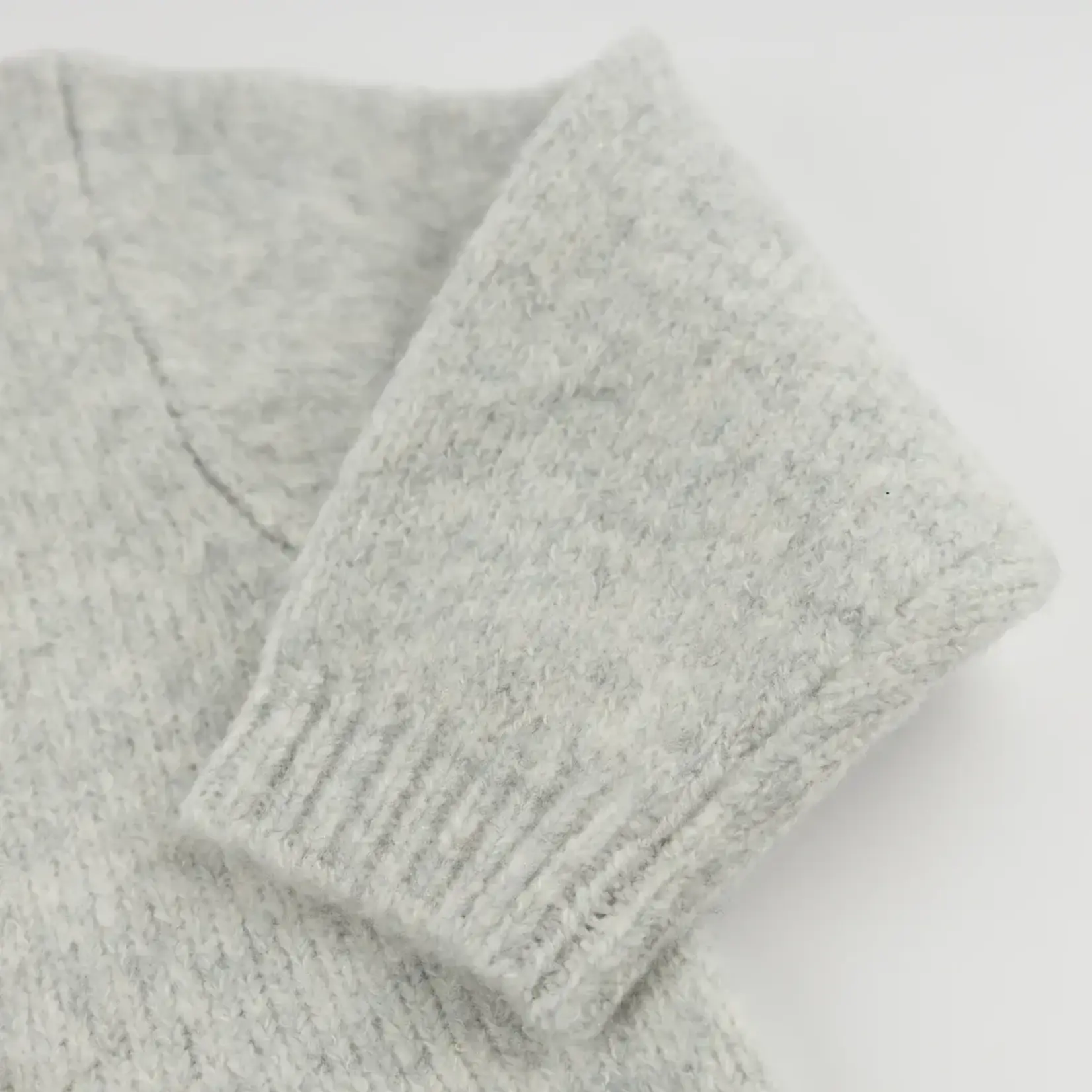 Oh Baby! Oh Baby Heather Gray Hockey Crew Knitted Sweater