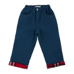 Oh Baby! Oh Baby Dark Wash Mini Tartan Red Lined Denim Jeans