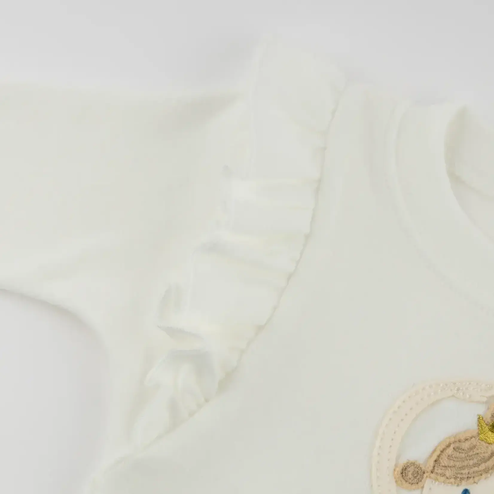 Oh Baby! Oh Baby Cream Ballerina Applique Millie L/S Tee