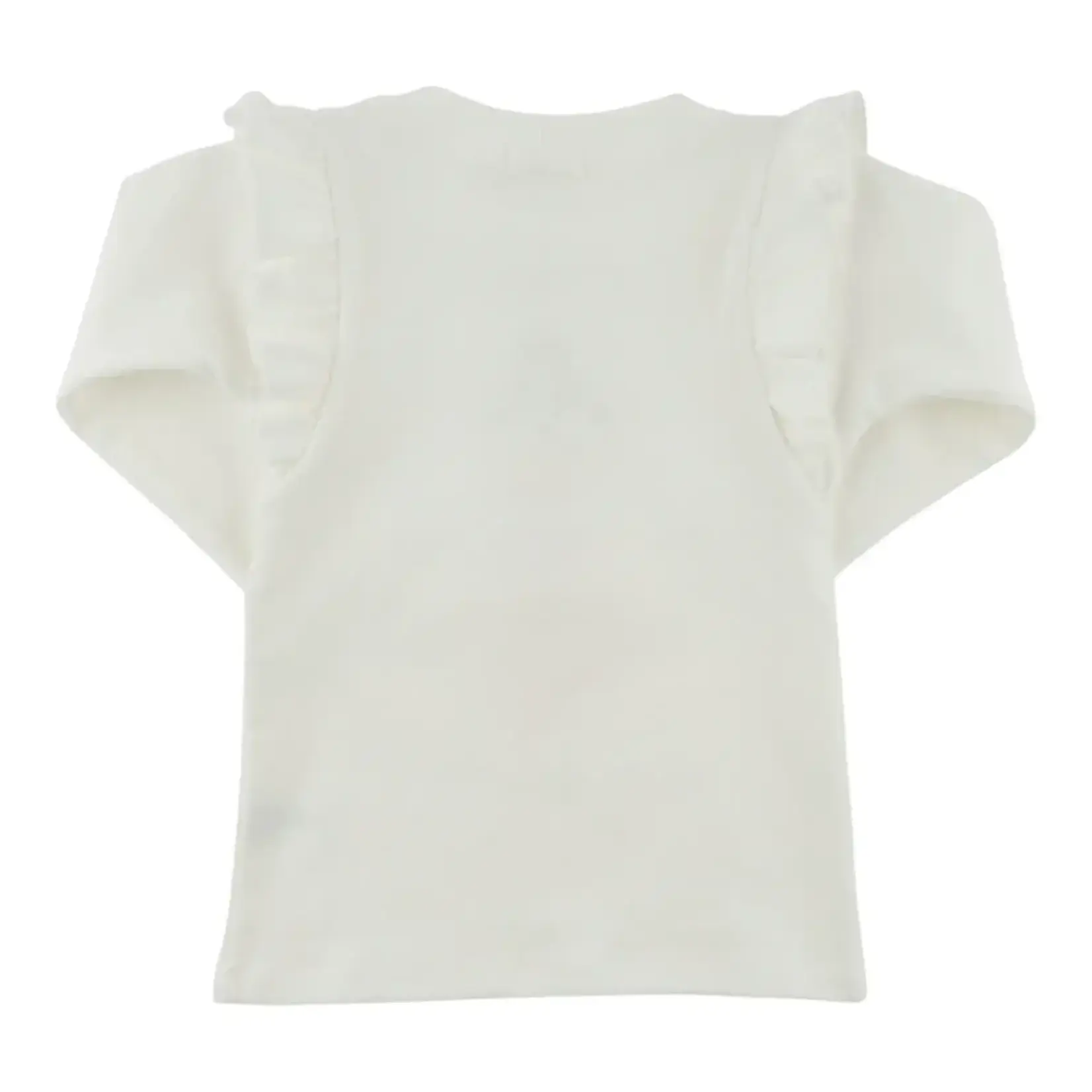 Oh Baby! Oh Baby Cream Ballerina Applique Millie L/S Tee
