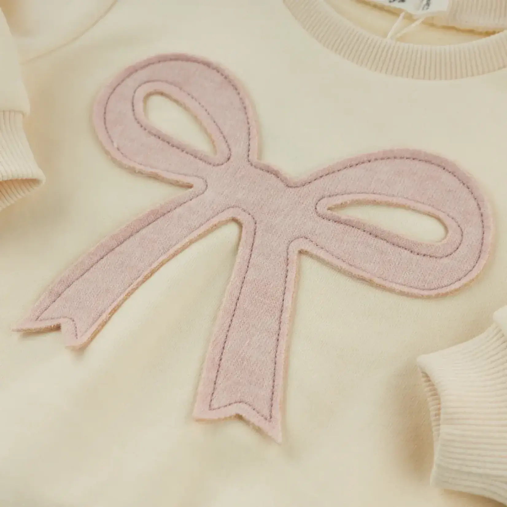 Oh Baby! Oh Baby Sugar Cookie Bow Applique Brooklyn Boxy