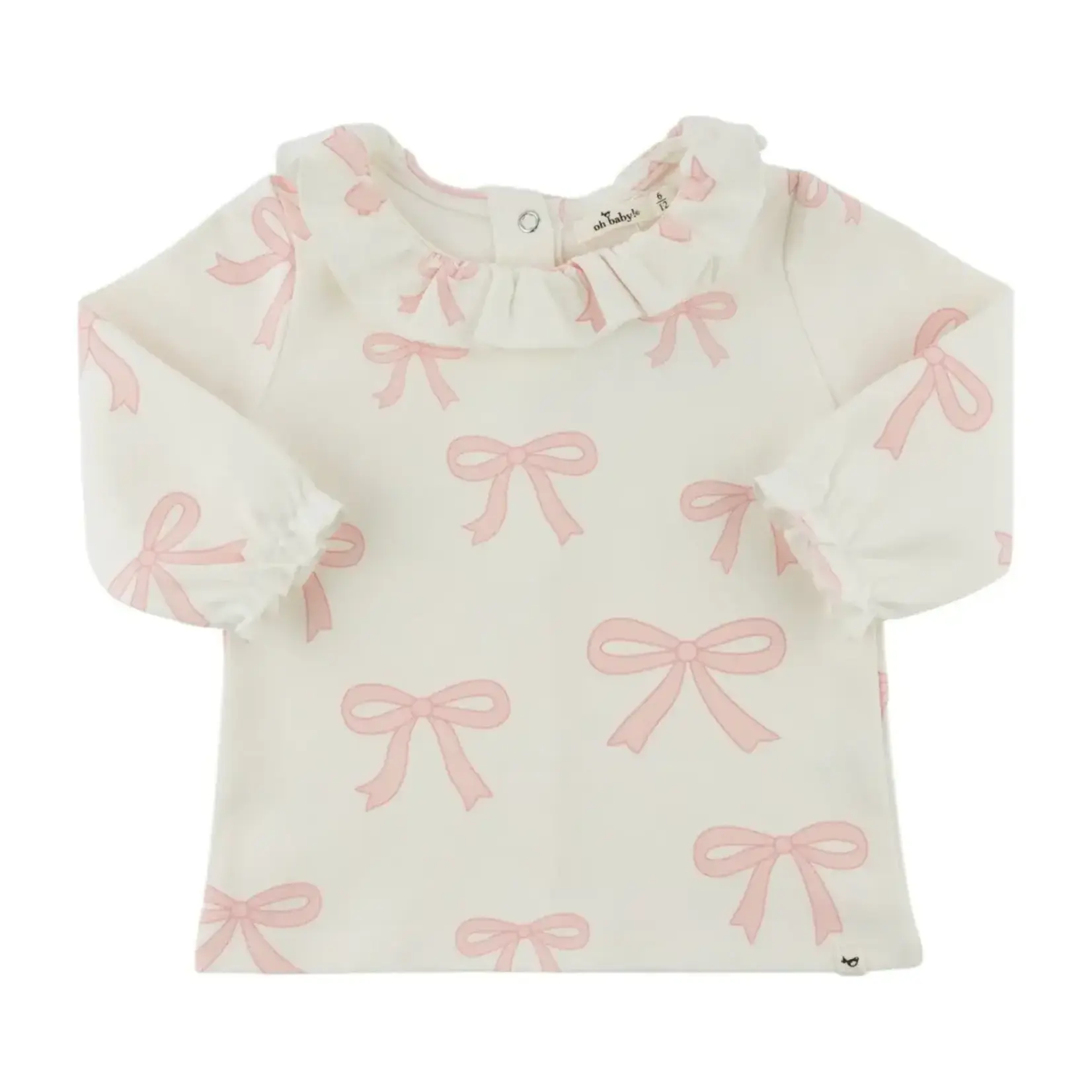 Oh Baby! Oh Baby Oyster Bows AOP Emily L/S Tee