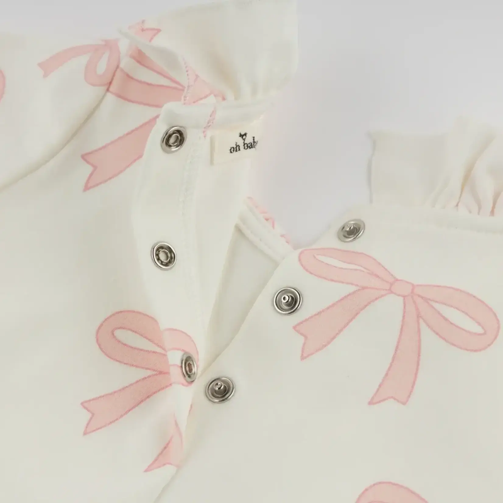 Oh Baby! Oh Baby Oyster Bows AOP Emily L/S Tee