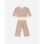 Rylee + Cru Rylee & Cru Antique Poinsettia Jacquard Knit Set