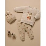 Purebaby Purebaby Oatmeal Melange Magical Forest Jumper & Acorn Legging Set
