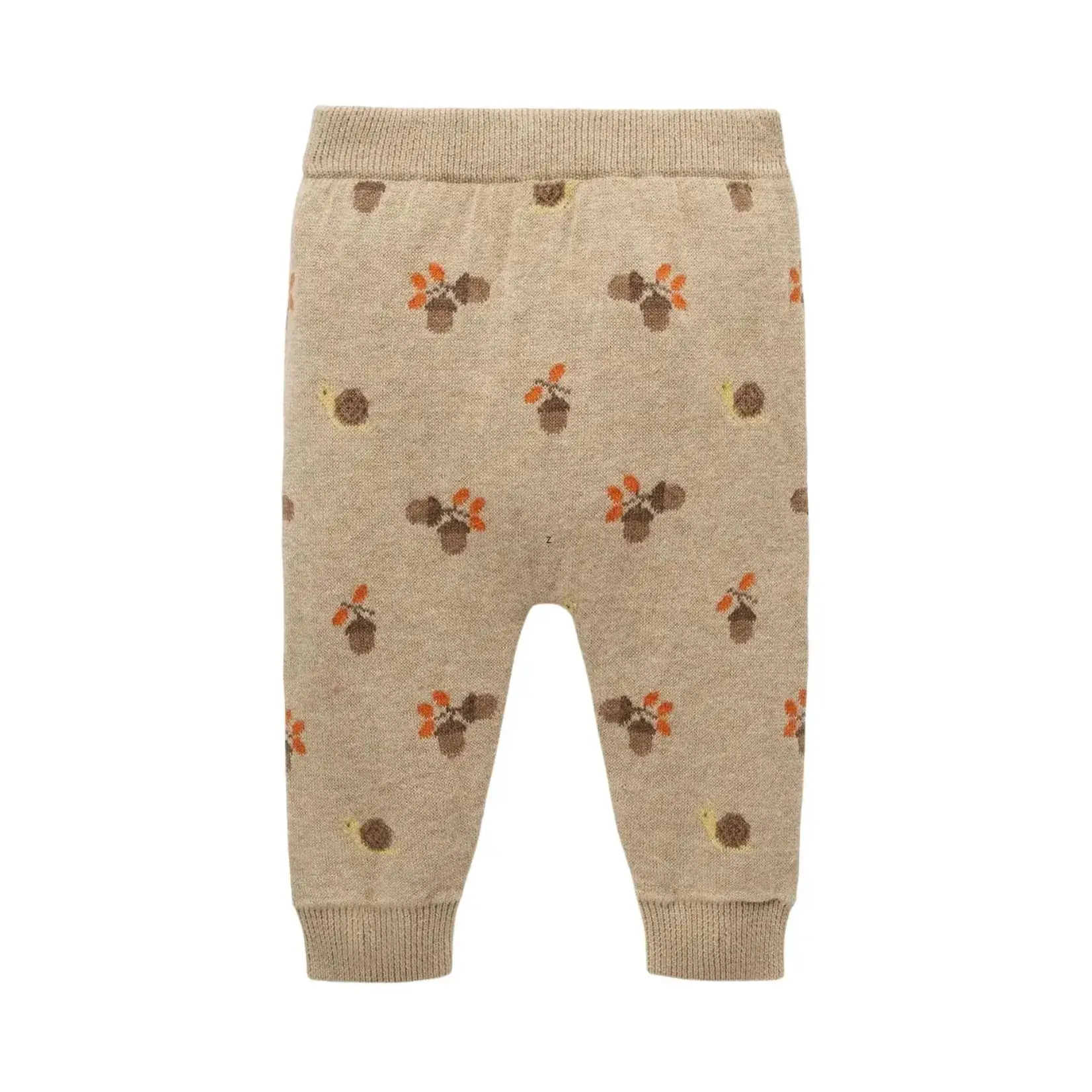 Purebaby Purebaby Oatmeal Melange Magical Forest Jumper & Acorn Legging Set