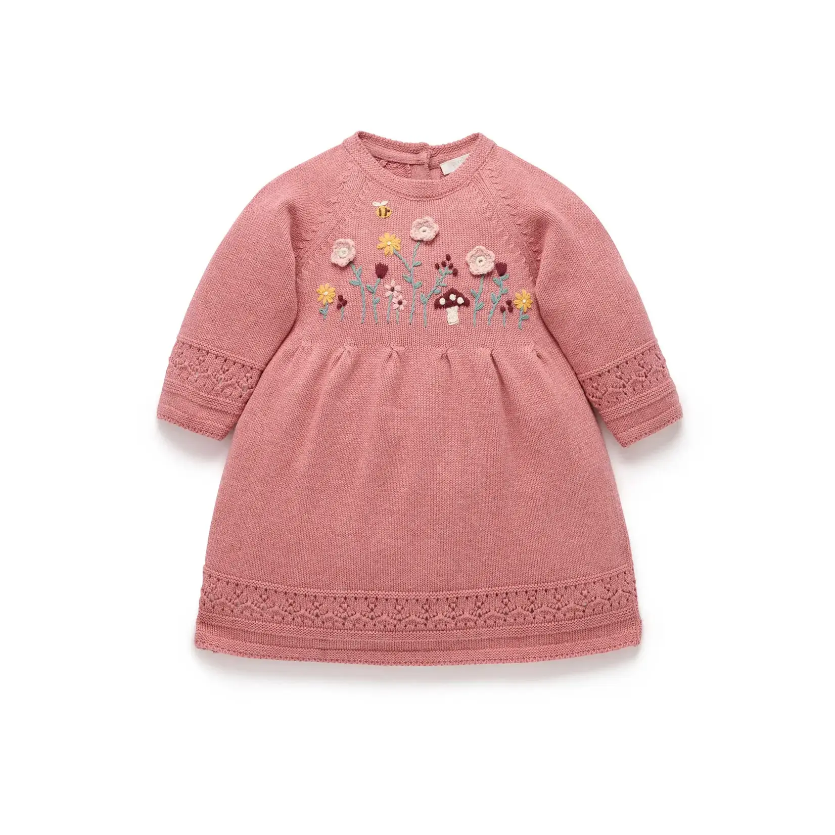 Purebaby Purebaby Lily Pilly Melange Cosy Knitted Dress