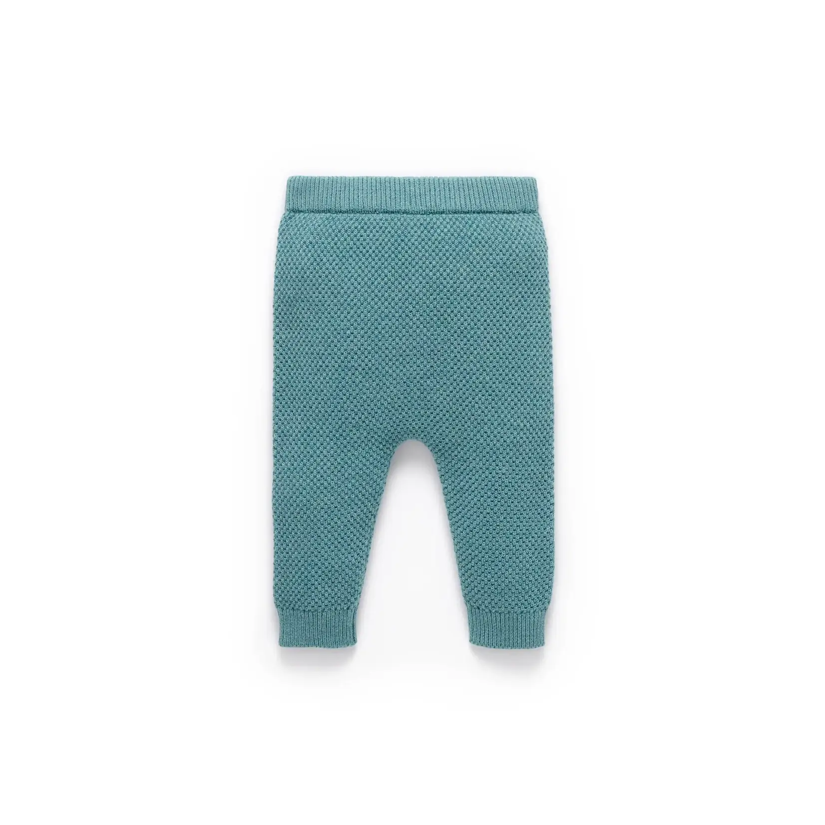 Purebaby Purebaby Duck Egg Melange Woodland Jumper & Knitted Legging Set