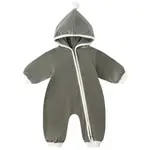Quincy Mae Quincy Mae Spruce Velour Zip Jumpsuit