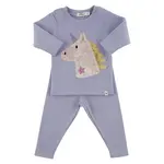 Oh Baby! Oh Baby Lavender Unicorn Head Applique 2pc Set