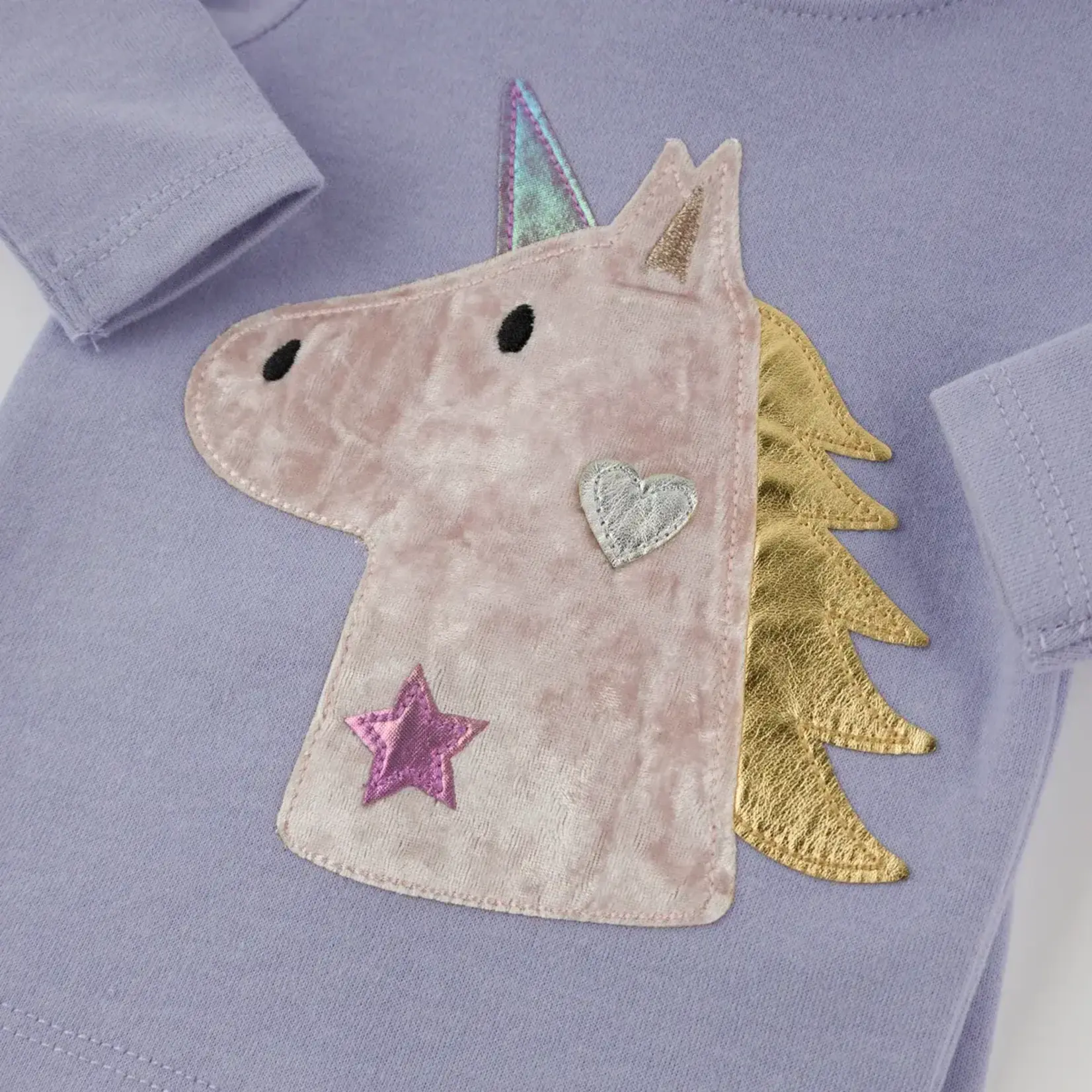 Oh Baby! Oh Baby Lavender Unicorn Head Applique 2pc Set