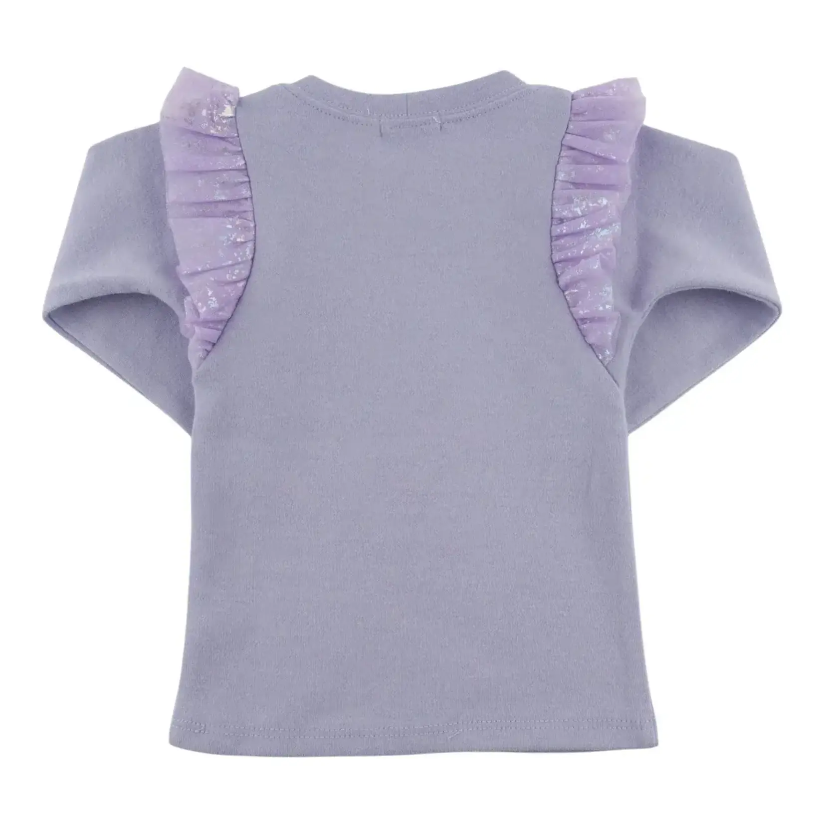 Oh Baby! Oh Baby Lavender Unicorn Head Applique Millie L/S Tee