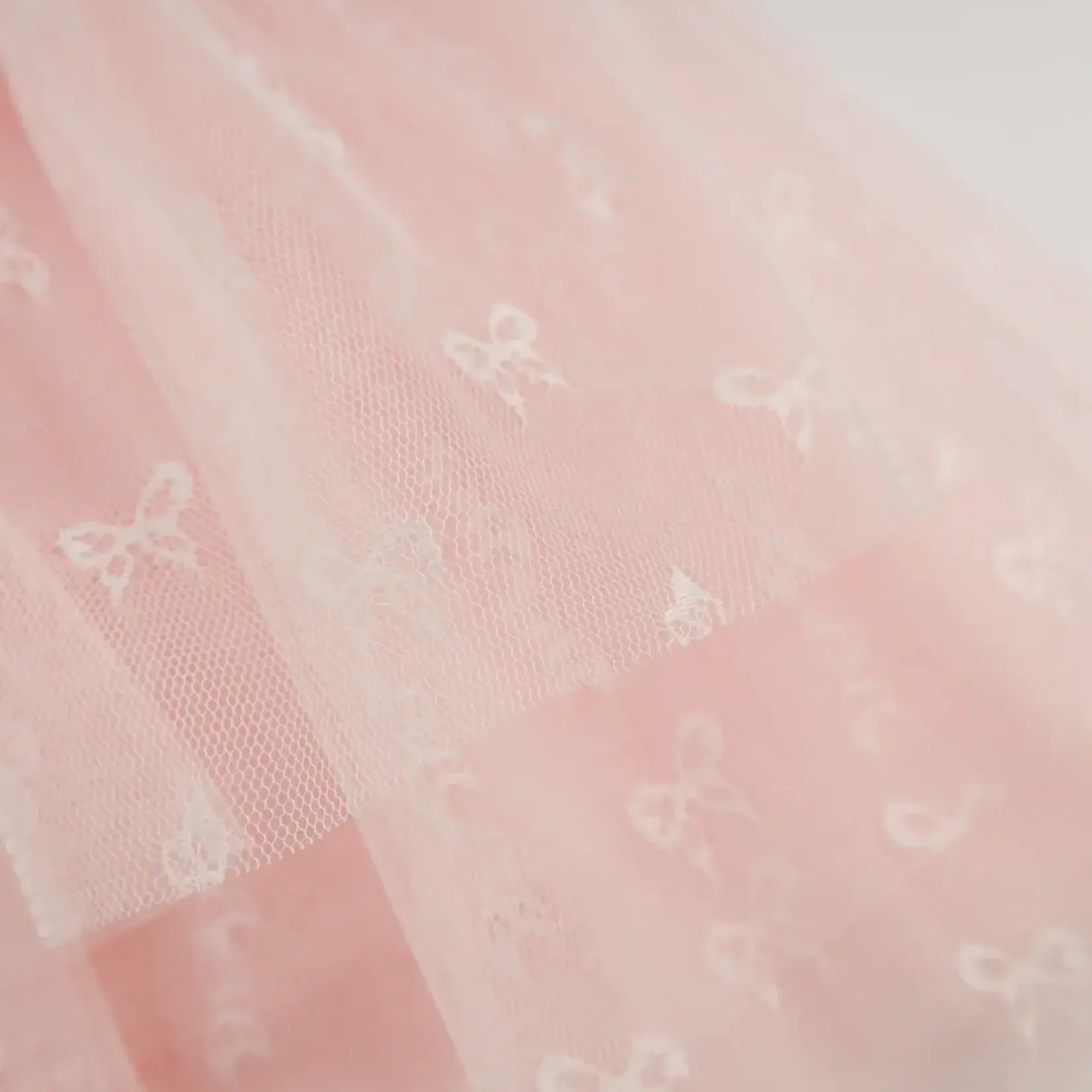 Oh Baby! Oh Baby Barely Pink Mini Bow Rib Aria Tutu Dress