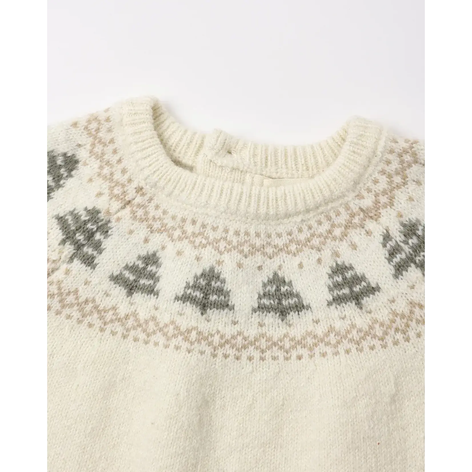 Quincy Mae Quincy Mae Natural Tree Fair Isle Rez Sweater & Spruce Luca Pant Set