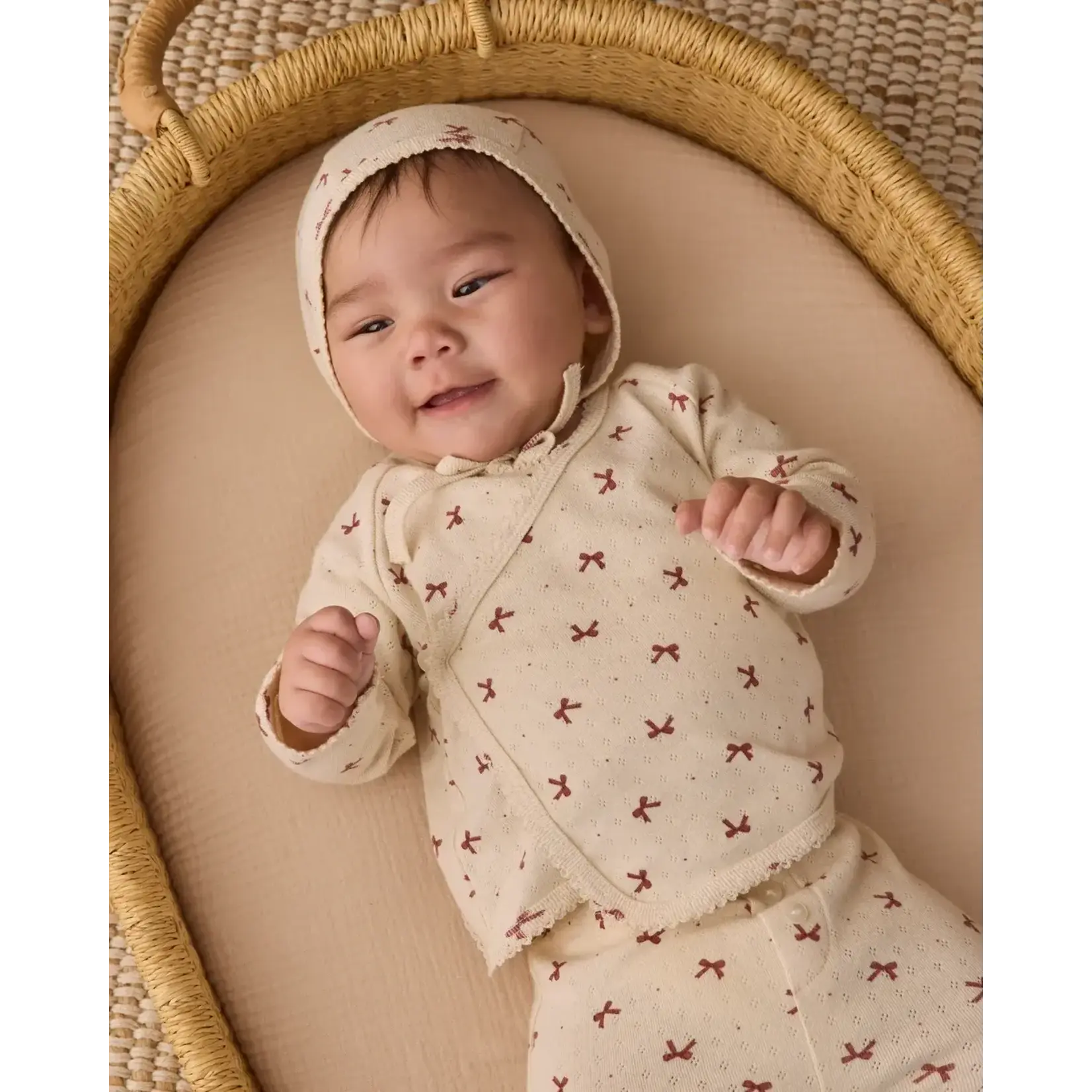 Quincy Mae Quincy Mae Natural Red Bows Take Home Set