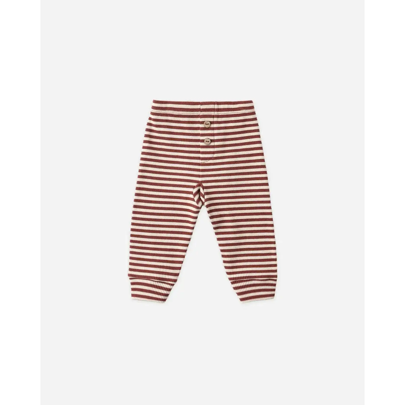 Quincy Mae Quincy Mae Redwood Candy Stripe Henley Knit Top & Legging Set