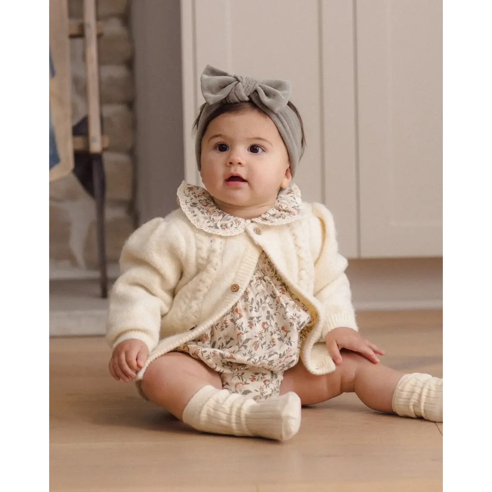 Quincy Mae Quincy Mae Natural Holly Cardigan