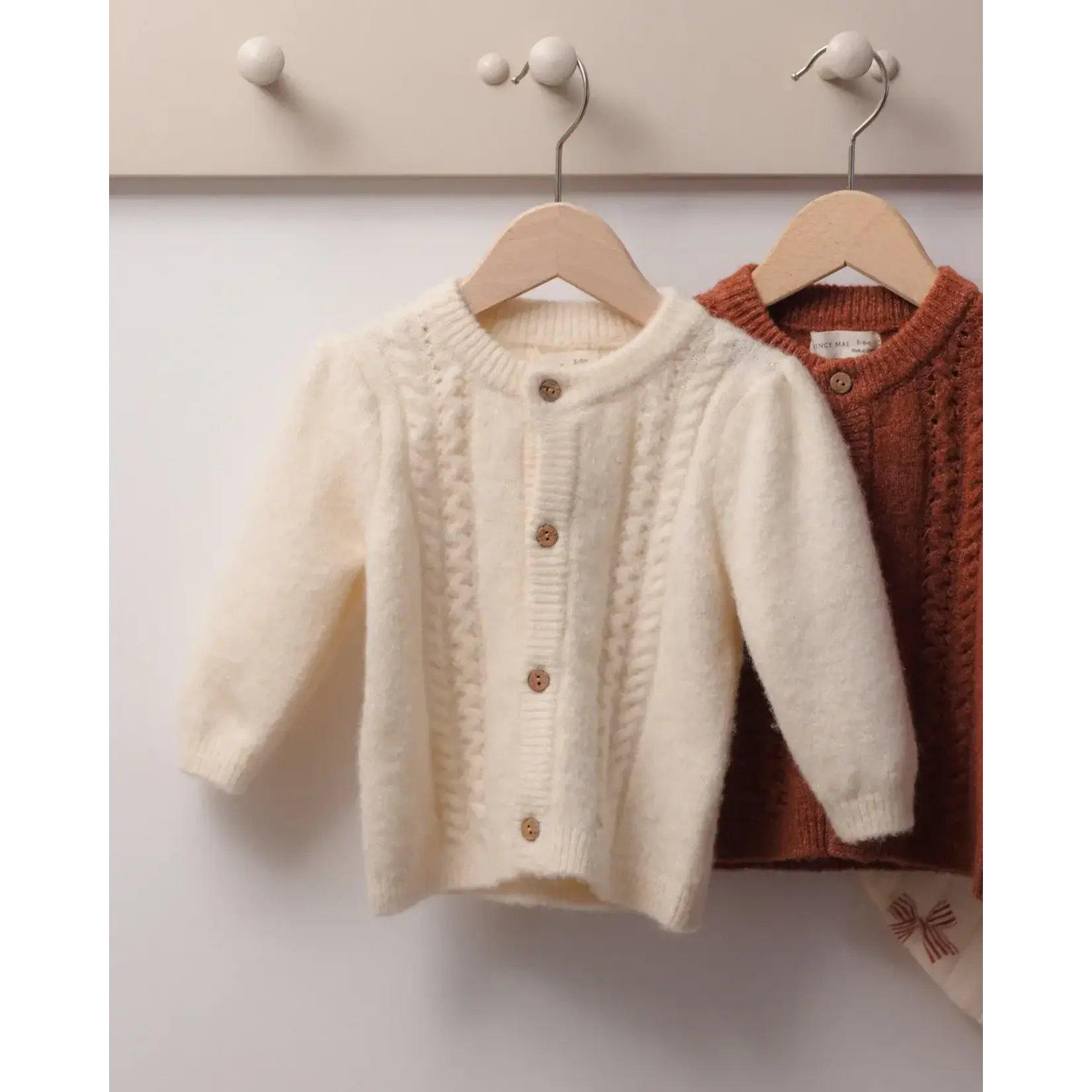 Quincy Mae Quincy Mae Natural Holly Cardigan