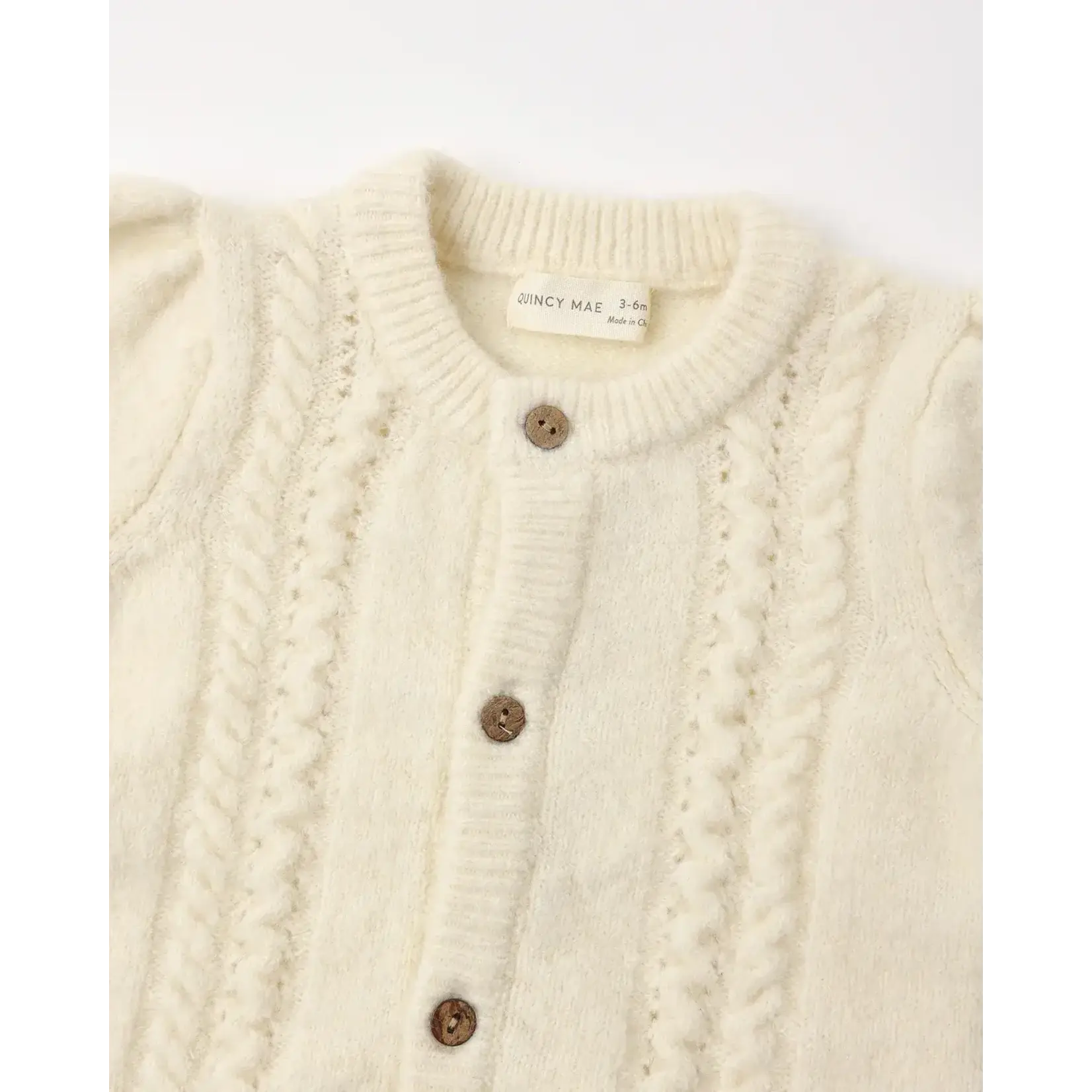 Quincy Mae Quincy Mae Natural Holly Cardigan