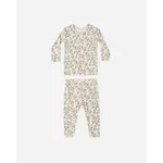 Quincy Mae Quincy Mae Natural Holiday Floral Bamboo PJ Set