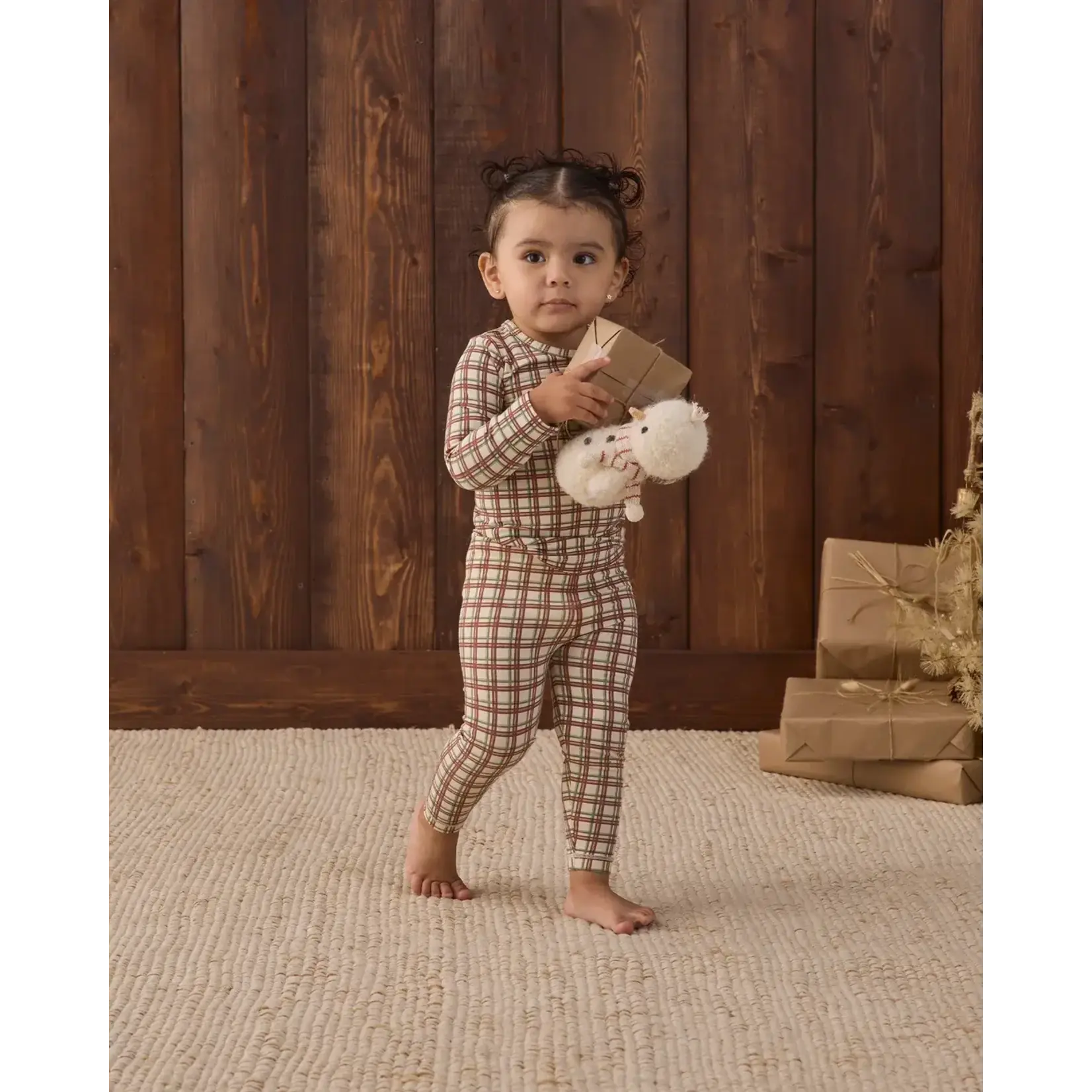 Quincy Mae Quincy Mae Redwood Check Bamboo PJ Set