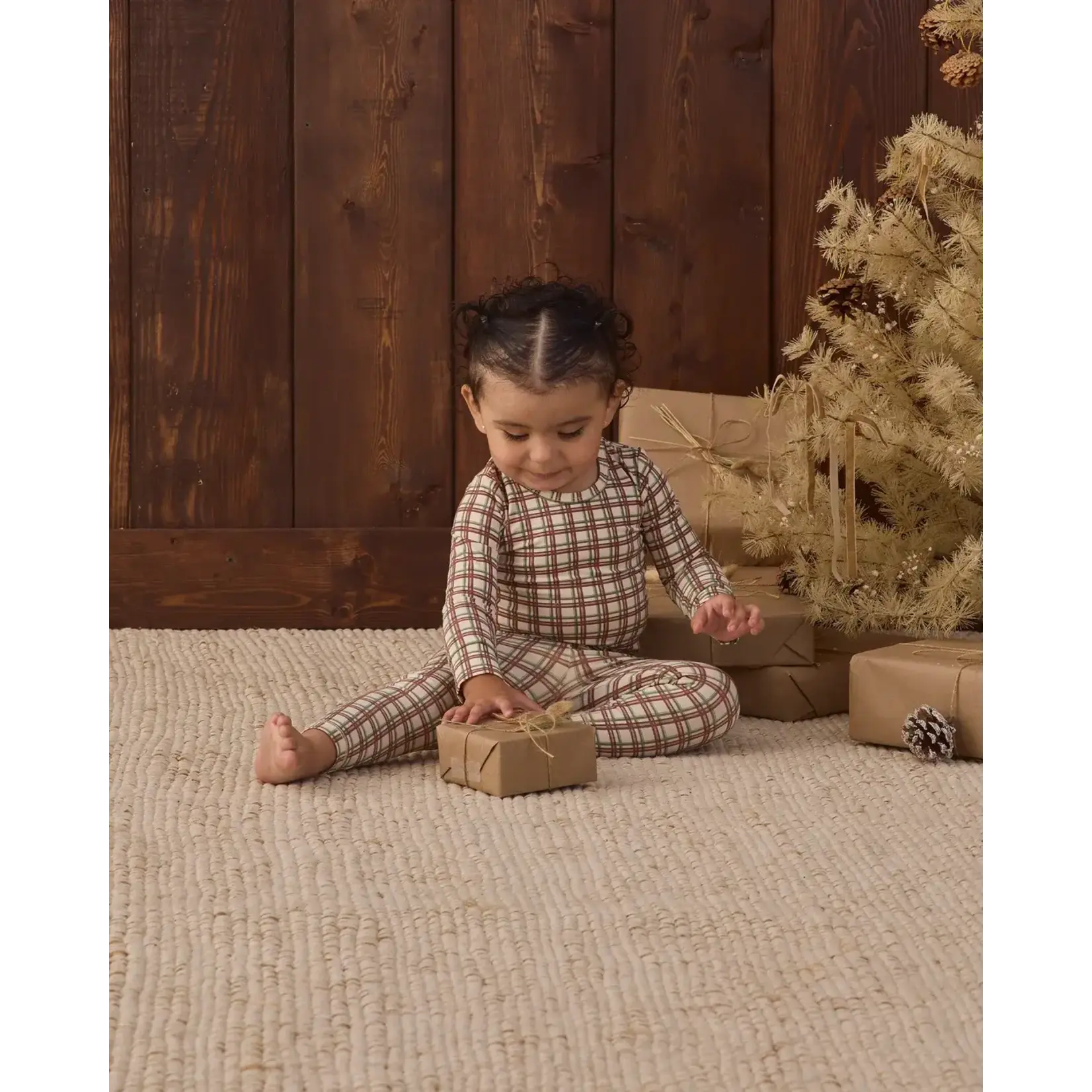 Quincy Mae Quincy Mae Redwood Check Bamboo PJ Set