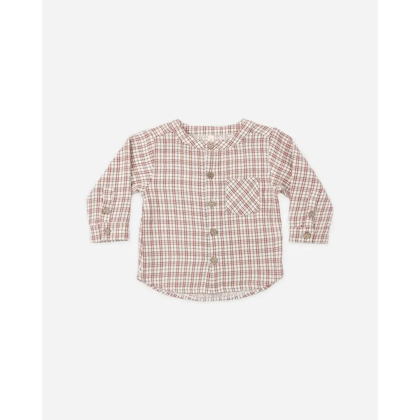 Quincy Mae Quincy Mae Redwood Christmas Plaid Milo Shirt And Luca Pant Set