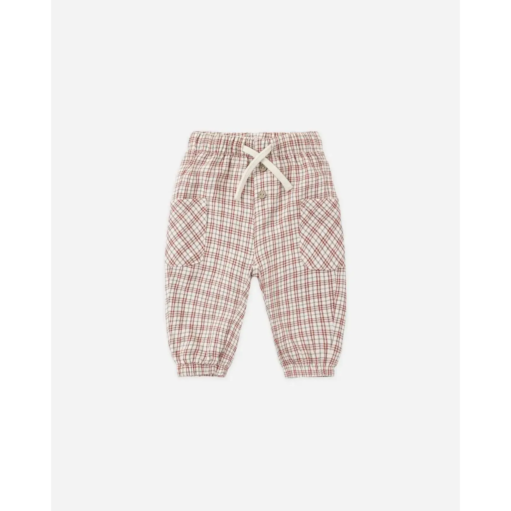 Quincy Mae Quincy Mae Redwood Christmas Plaid Milo Shirt And Luca Pant Set