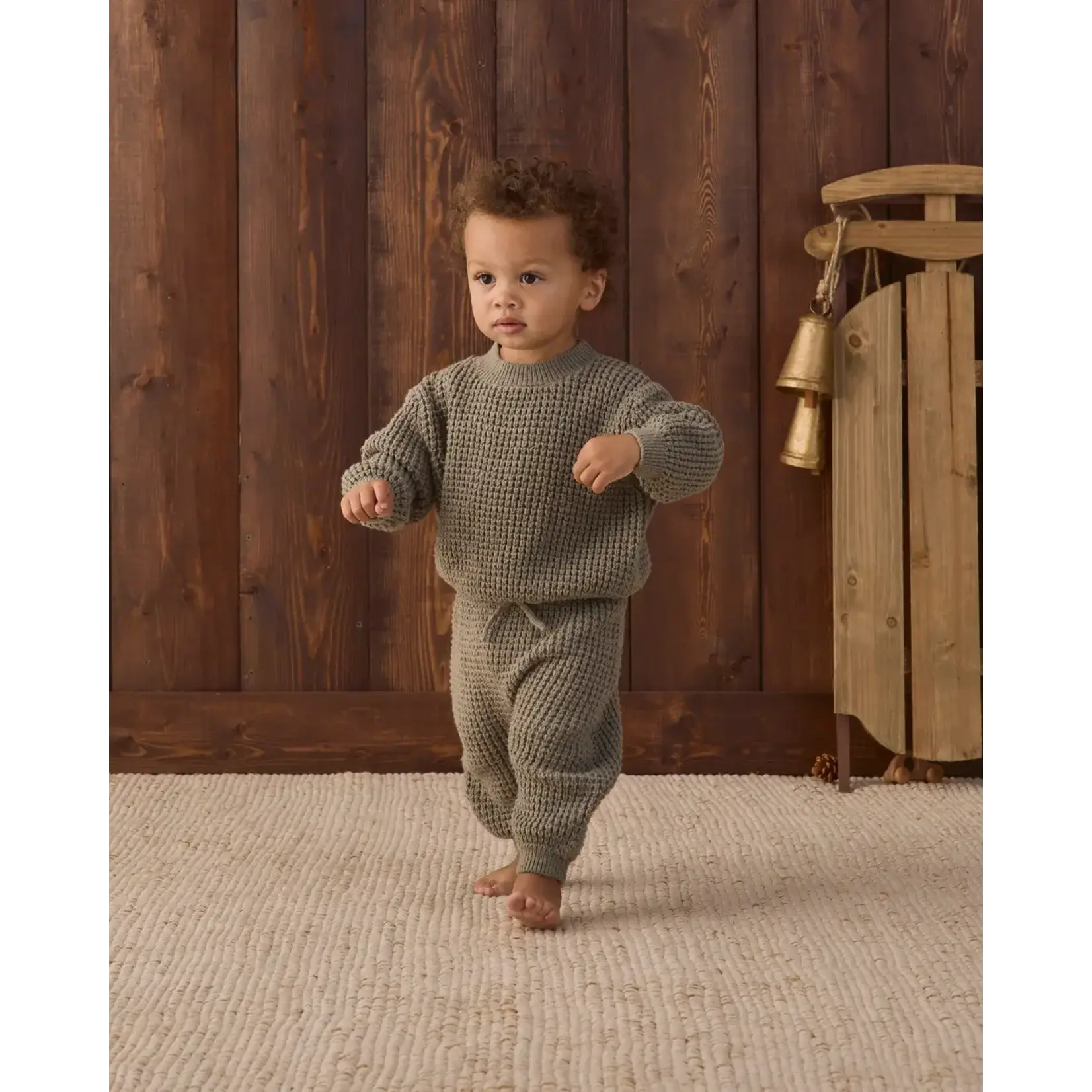 Quincy Mae Quincy Mae Spruce Chunky Knit Sweater & Chunky Knit Pant Set