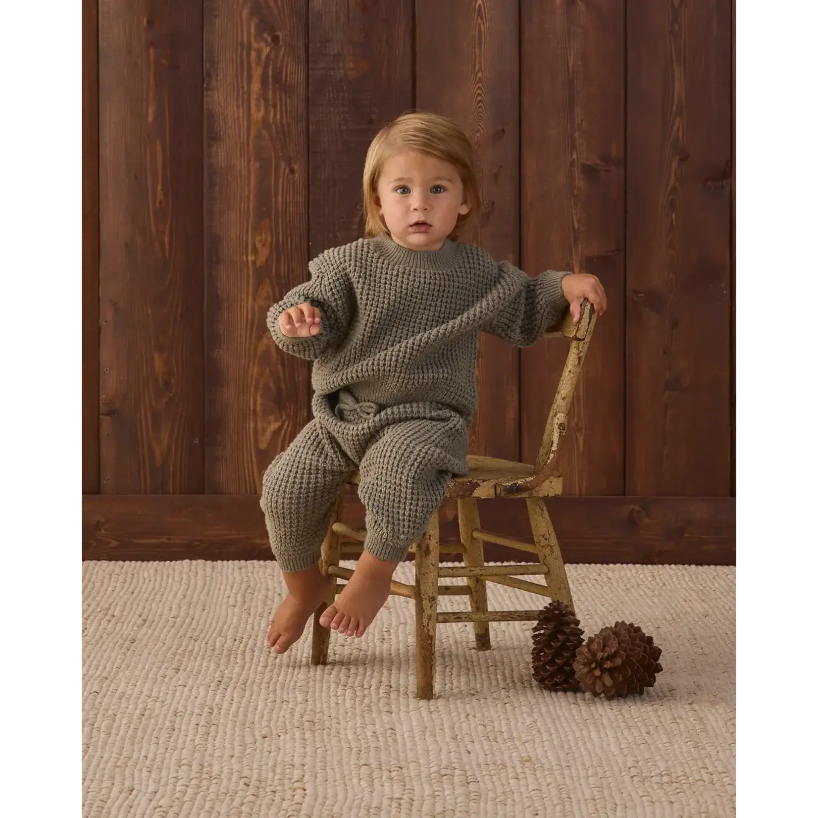 Quincy Mae Quincy Mae Spruce Chunky Knit Sweater & Chunky Knit Pant Set
