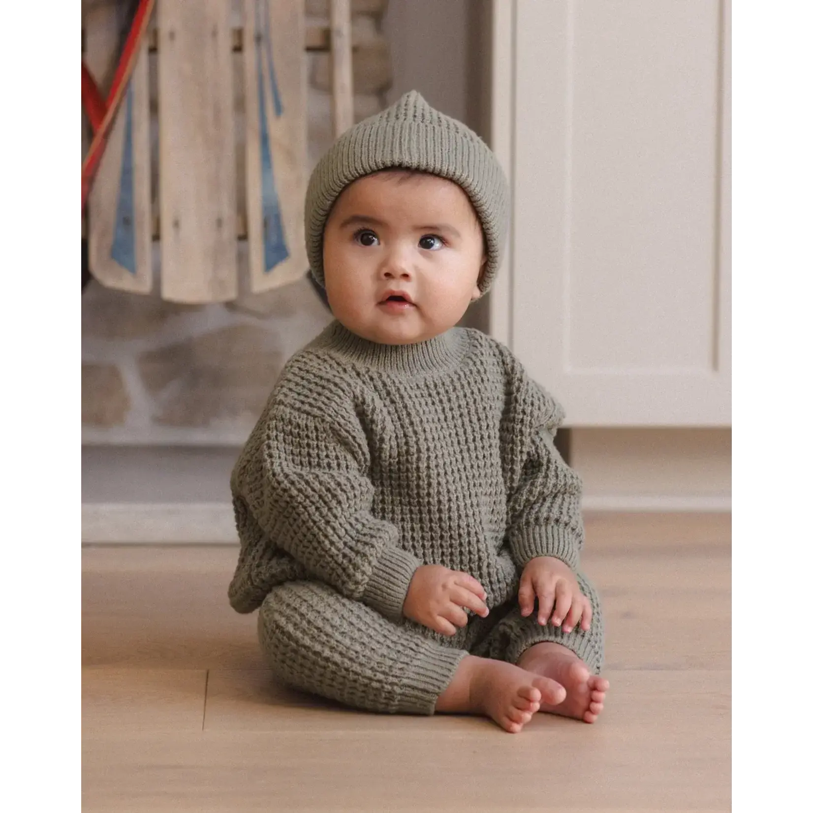 Quincy Mae Quincy Mae Spruce Chunky Knit Sweater & Chunky Knit Pant Set