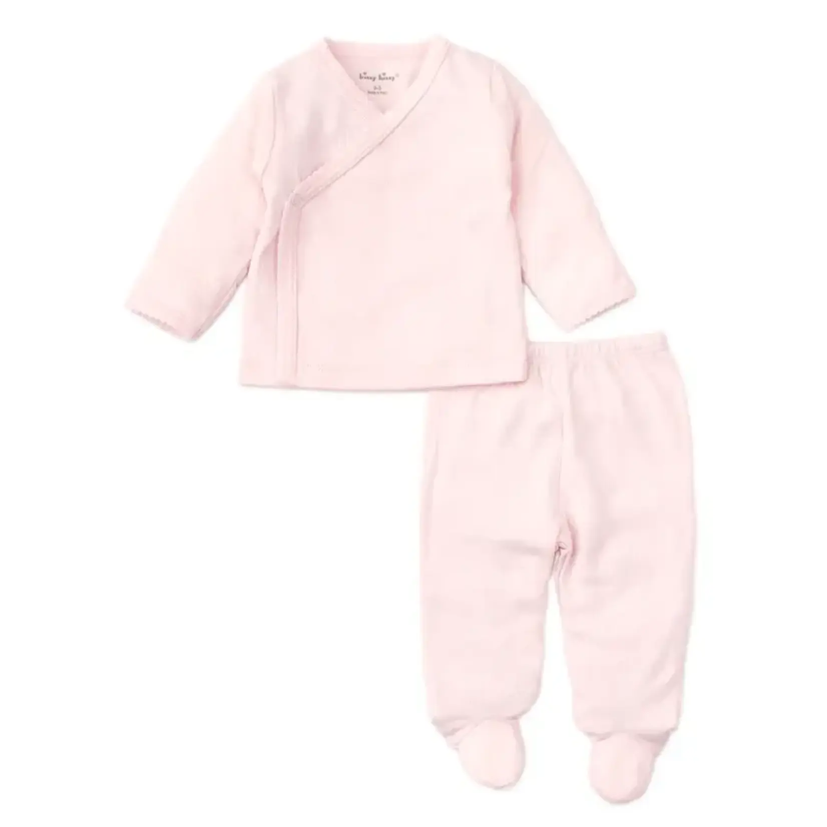 Kissy Kissy Kissy Kissy Pointelle Cross Tee/Pant Set