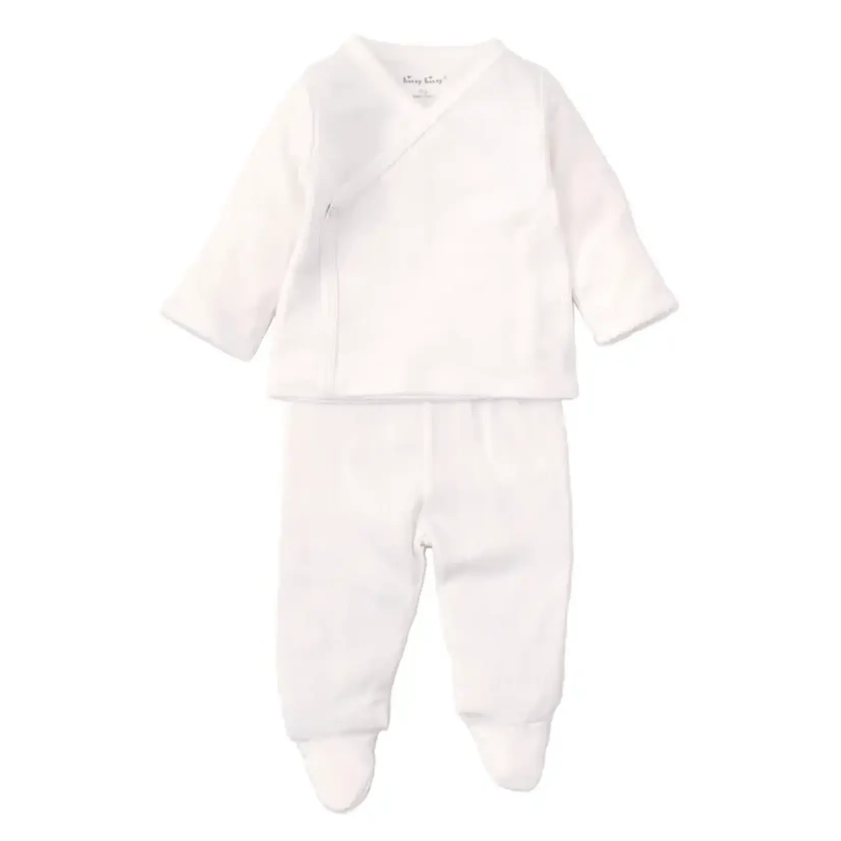 Kissy Kissy Kissy Kissy Pointelle Cross Tee/Pant Set