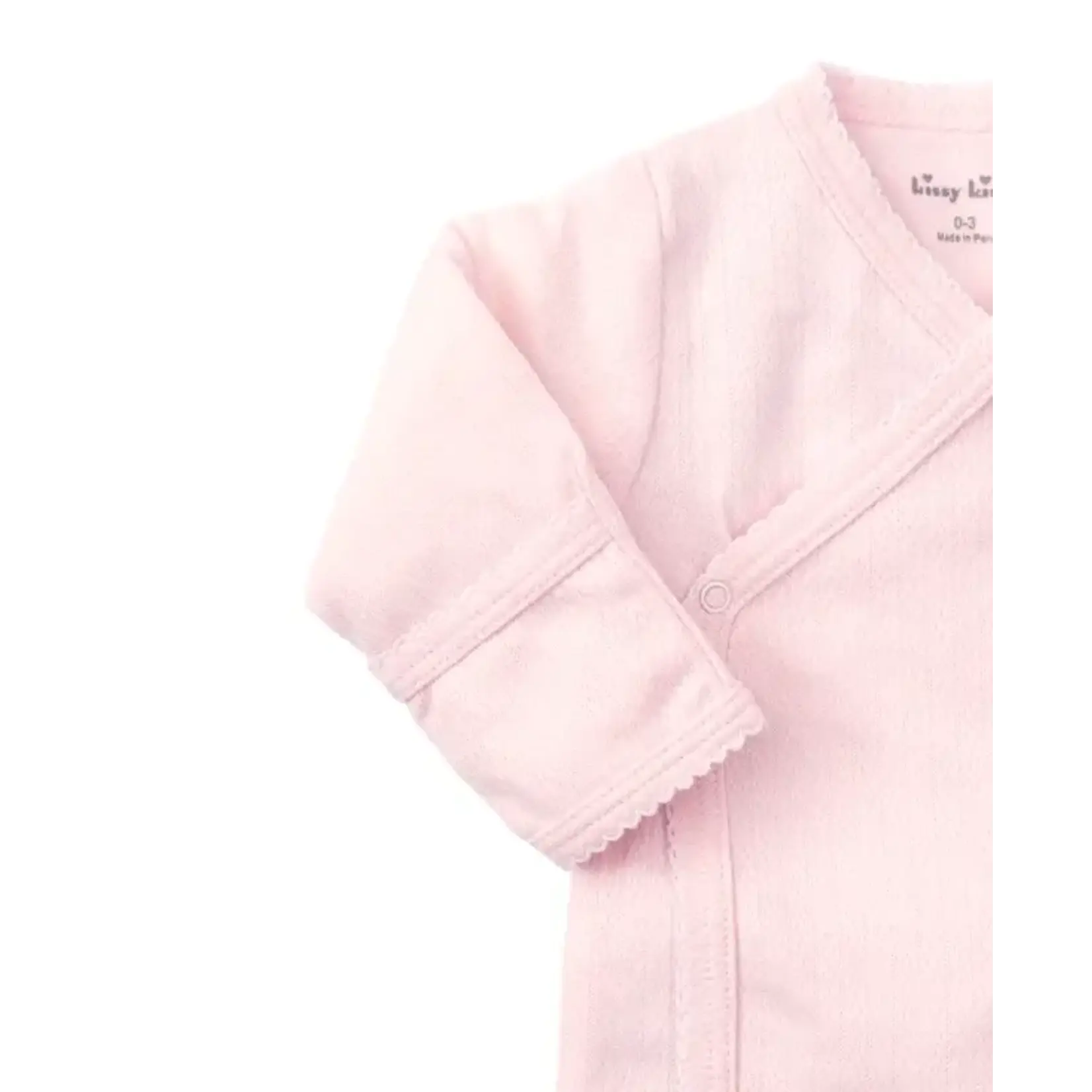 Kissy Kissy Kissy Kissy Pink Pointelle Cross Tee/Pant/Hat Set