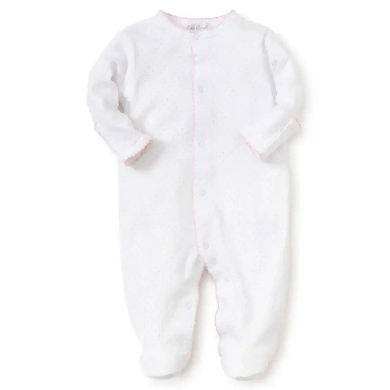 Kissy Kissy Kissy Kissy Dots print Footie