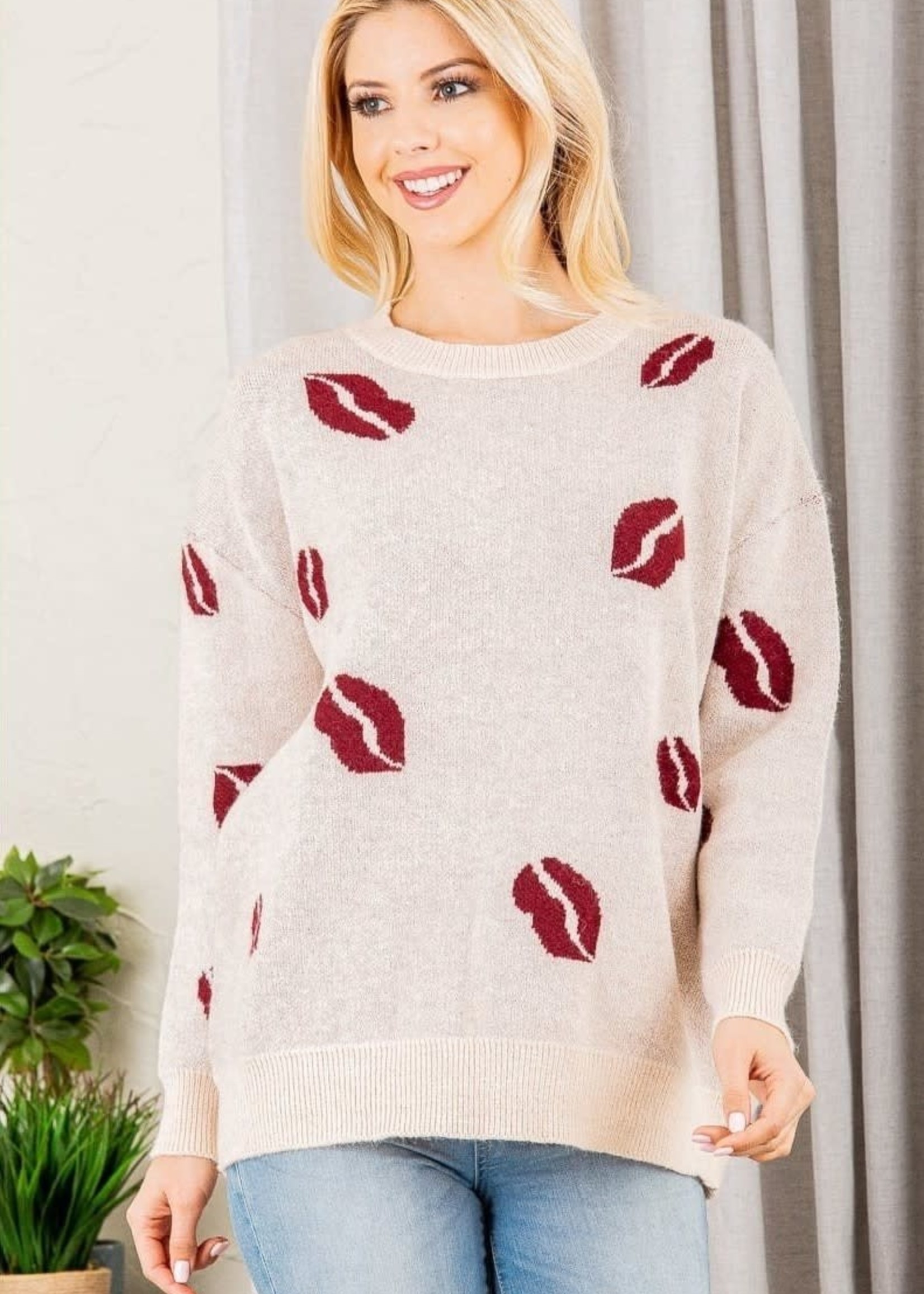 Heimish Lips Sweater