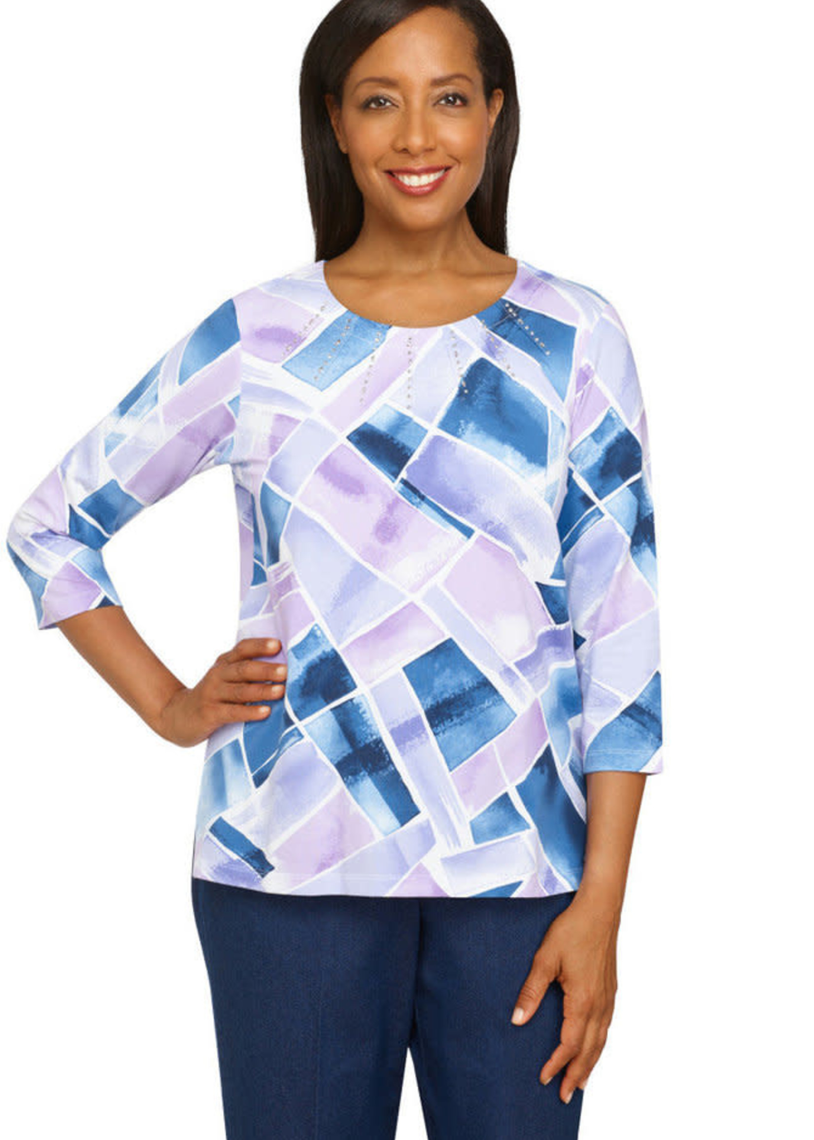 Alfred Dunner Printed Knit Top
